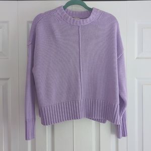 Target purple sweater, size large